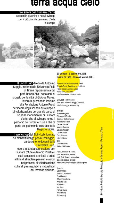 cover sicily lab 2015 fiumara d'arte antonio presti