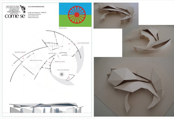 Progetto per una sala per Matrimoni ed Eventi, arch. R. Angelini, consulente al progetto Prof. A. Saggio, consulente al programma la Cooperativa CivicoZero, Save The Children Italia