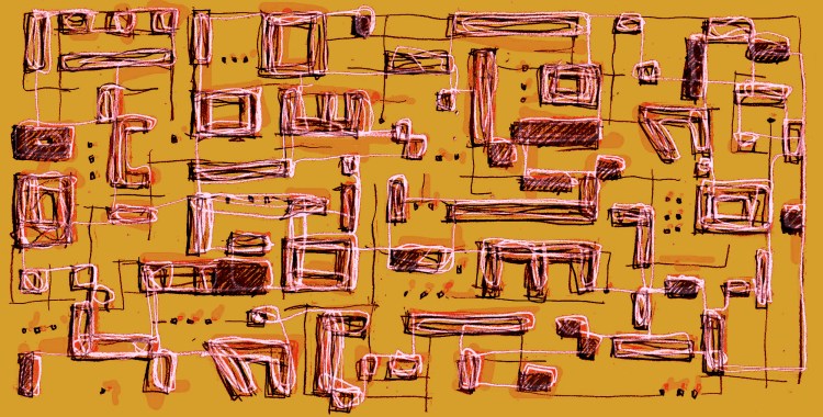 Illustrazione di @Èlia Marconi Sciarroni per On/Off Magazine