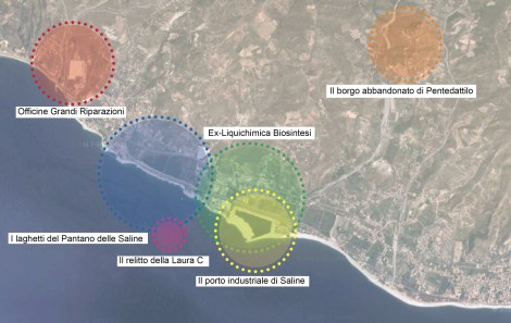 SalineJoniche: Foto aerea dell’area ©AutonomeForme
